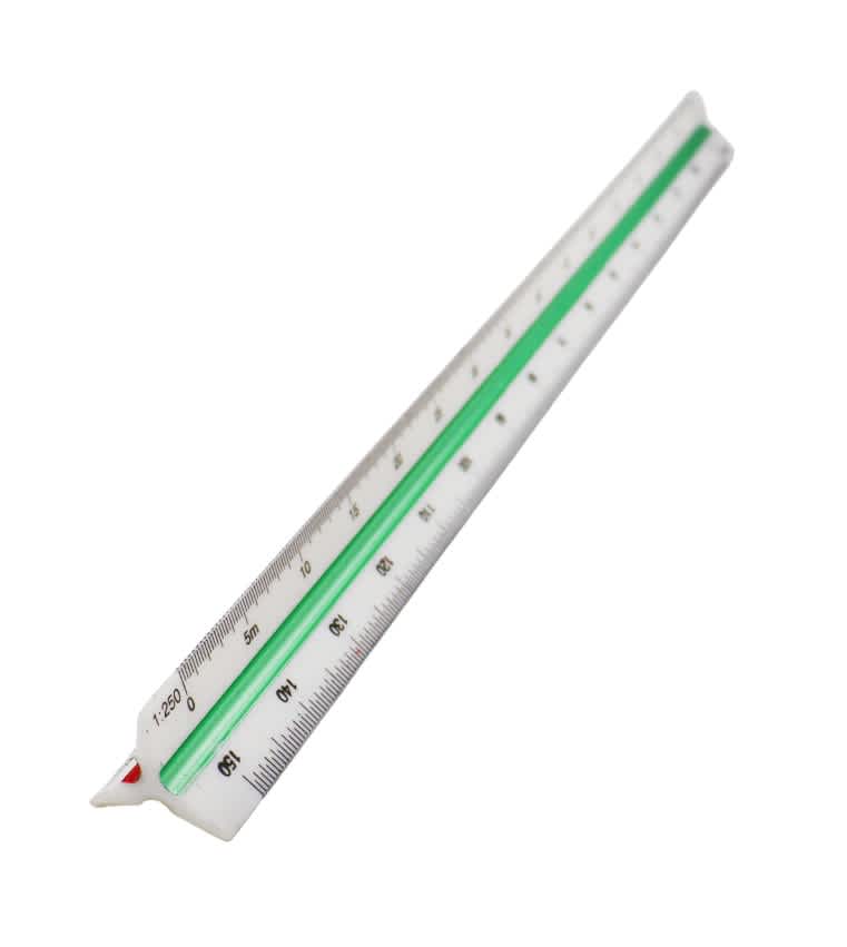 30cm Triangular Scale Ruler Techdraw Professional 30cm Triangular Scale Multi Ruler for Architects ...
